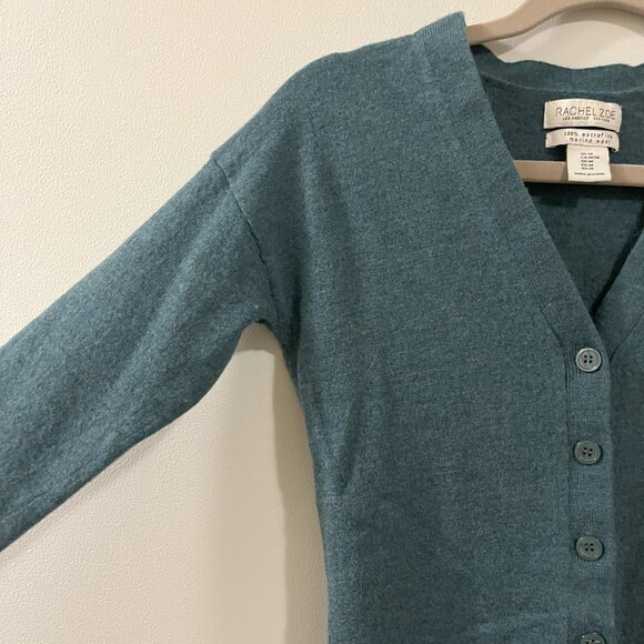 Rachel Zoe Women's Extra Fine Merino Wool Sweater, Medium (fits Small), Green - Picture 8 of 10